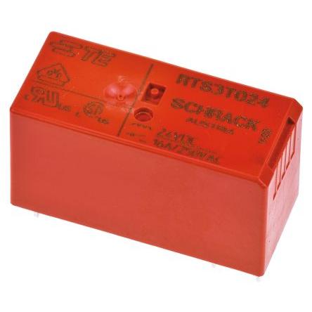 TE Connectivity Výkonové relé SPST Montáž na plošný spoj 16A 24V dc RT-iPower