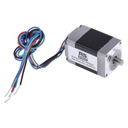 RS PRO Krokový motor 17.5mNm 3.96V 1.8 ° 20.2 x 20.2 mm 4 mm