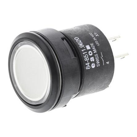 EAO Tlačítkový spínač, řada: 84 IP67 SPST Panel Okamžité Osvětlené 22.5 mm 200mA 42 V dc