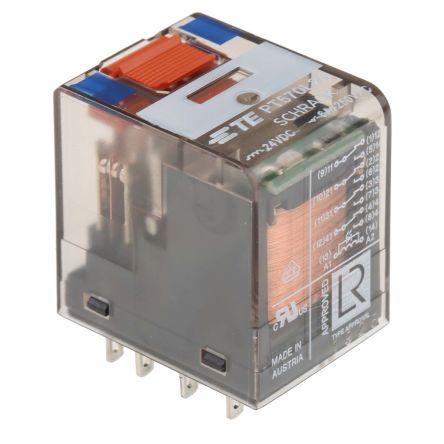 TE Connectivity Výkonové relé 4PDT Montáž na plošný spoj 6A 24V dc PT