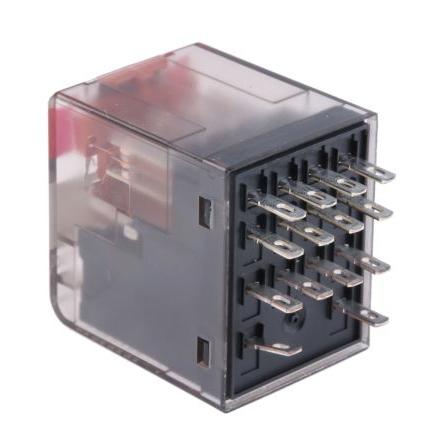TE Connectivity Výkonové relé 4PDT Montáž na plošný spoj 6A 230V ac PT