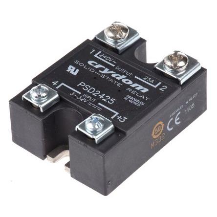 Crydom Polovodičové relé 25 A Panel SPST 280 Vrms 32V