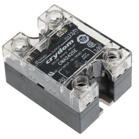 Crydom Polovodičové relé 25 A Panel SPST 280 Vrms CW24 36Vrms