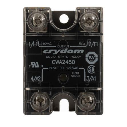 Crydom Polovodičové relé 50 A Panel SPST 280 Vrms CW 280Vrms