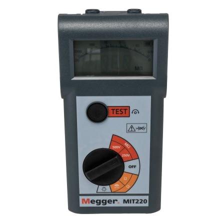 Tester izolace Tester izolace a vodivosti MIT220-EN 250 V 500 V, číslo modelu: MIT220 Megger 999, úroveň kategorie: CAT