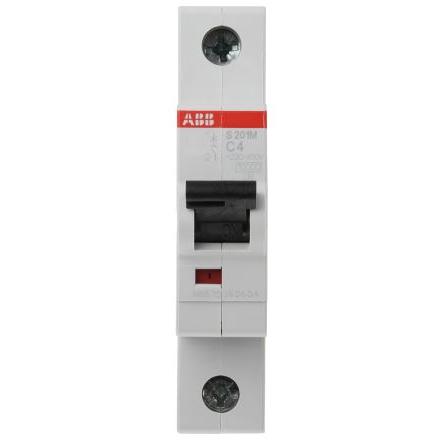 ABB Miniaturní jistič, rozsah: System Pro M Compact 1pólový 4A vypínací výkon 10 kA, charakteristika: Typ C, rozsah: