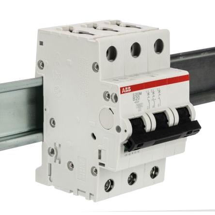 ABB Miniaturní jistič, rozsah: S200M 3pólový 20A vypínací výkon 10 kA, charakteristika: Typ B, rozsah: System Pro M