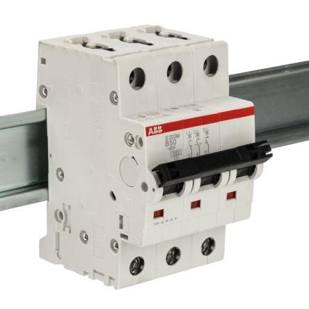 ABB Miniaturní jistič, rozsah: S200M 3pólový 50A vypínací výkon 10 kA, charakteristika: Typ B, rozsah: System Pro M