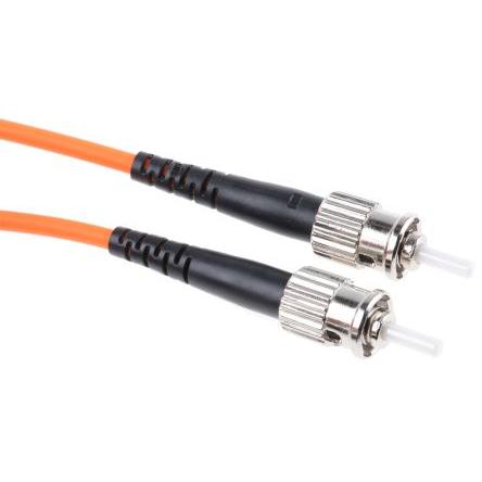 RS PRO Optický kabel 125 μm 1 m Nízko dýmivý bezhalogenový plášť, Oranžová