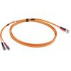 RS PRO Optický kabel 125 μm 2 m Nízko dýmivý bezhalogenový plášť, Oranžová