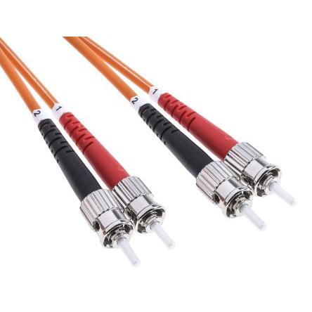 RS PRO Optický kabel 125 μm 2 m Nízko dýmivý bezhalogenový plášť, Oranžová