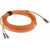 RS PRO Optický kabel 125 μm 10 m Nízko dýmivý bezhalogenový plášť, Oranžová