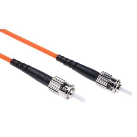 RS PRO Optický kabel 125 μm 2 m Nízko dýmivý bezhalogenový plášť, Oranžová