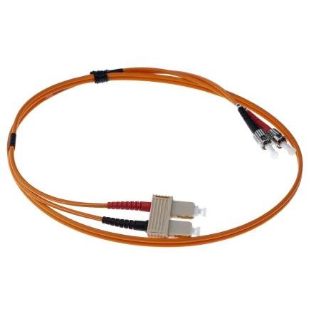 RS PRO Optický kabel 125 μm 1 m Nízko dýmivý bezhalogenový plášť, Oranžová