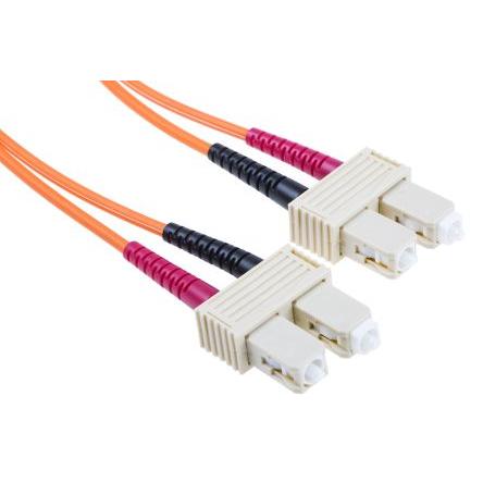 RS PRO Optický kabel 125 μm 3 m Nízko dýmivý bezhalogenový plášť, Oranžová