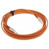 RS PRO Optický kabel 125 μm 5 m Nízko dýmivý bezhalogenový plášť, Oranžová