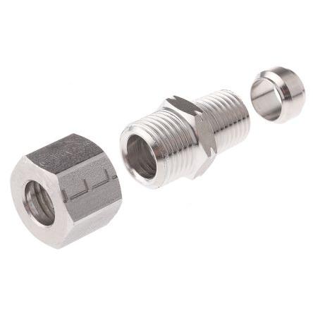 Legris Pneumatická armatura, řada: LF3000 Vnější 1/4" NPT, Nerezová ocel