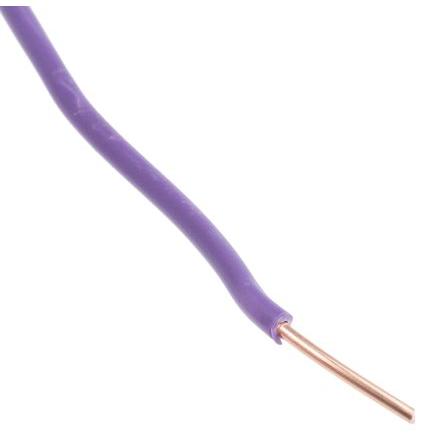 Zapojovací vodič, řada: 6491X plocha průřezu 1.5 mm², typ kabelu: Pevné, typ kabelu: 6491X, Purpurová, 450V, 750 V 100 m