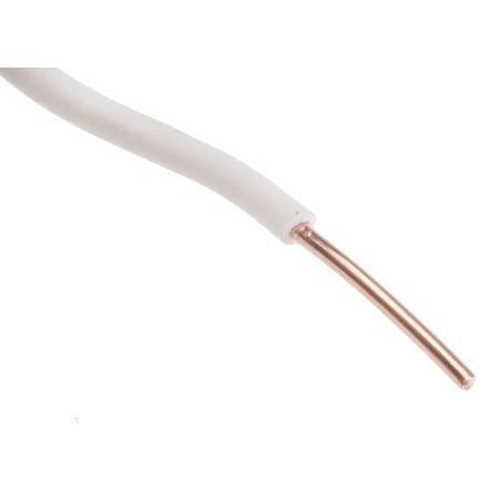 Zapojovací vodič, řada: 6491X plocha průřezu 1.5 mm², typ kabelu: Pevné, typ kabelu: 6491X, Bílá, 450V, 750 V 100 m