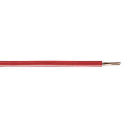 Zapojovací vodič, řada: RS PRO plocha průřezu 6 mm², typ kabelu: Pevné, typ kabelu: 2491X, Červená, 450V, 750 V 100 m
