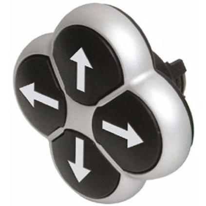 Eaton Hlava tlačítka, řada: RMQ Titan M22 Černá Okamžité, průměr výřezu: 22 mm IP66
