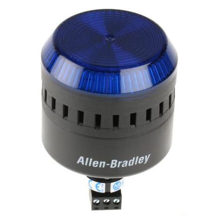 Allen Bradley Kombinace sirény a majáku, řada: 855PC Blikající, Stálé světlo Elektronika barva Modrá 24V ac/dc IP56,