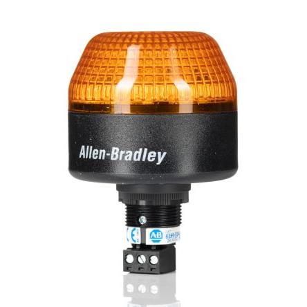 Allen Bradley Maják, řada: 855P Stálé, Blikající barva Žlutá 24V LED Panel UL Type 4/4X/13, EN 60204-1:1998, UL Type