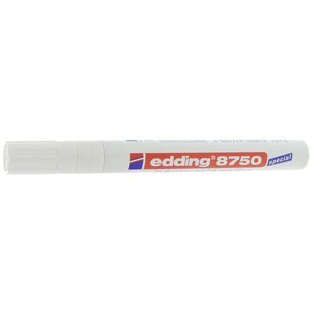 Barevný popisovač barva Bílá 4 mm pro Pryžové povrchy, Plastové, Kov Edding