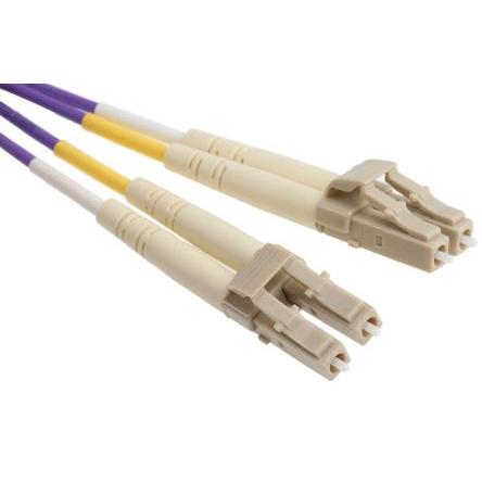 RS PRO Optický kabel 125 μm 3 m Nízko dýmivý bezhalogenový plášť, Purpurová