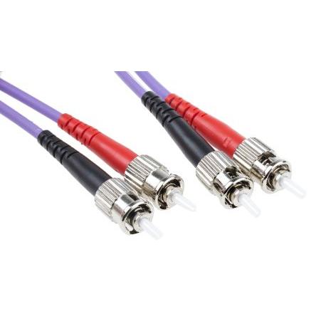 RS PRO Optický kabel 125 μm 2 m, Purpurová