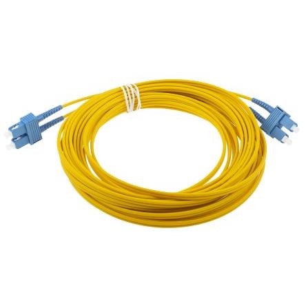 RS PRO Optický kabel 125 μm 10 m Nízko dýmivý bezhalogenový plášť, Žlutá