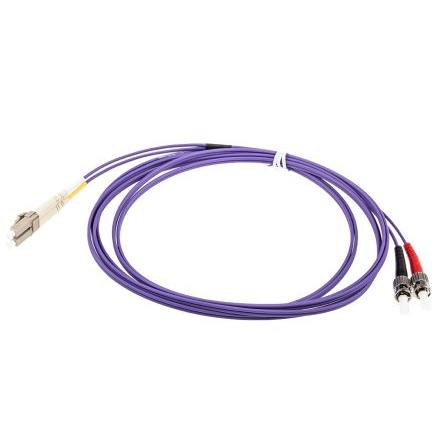 RS PRO Optický kabel 125 μm 3 m Nízko dýmivý bezhalogenový plášť, Purpurová