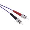 RS PRO Optický kabel 125 μm 2 m Nízko dýmivý bezhalogenový plášť, Purpurová