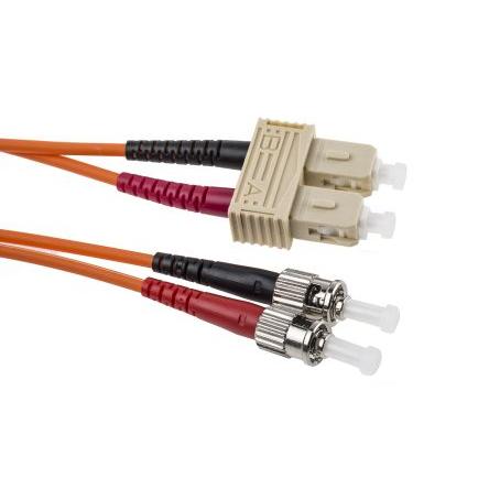 RS PRO Optický kabel 125 μm 1 m Nízko dýmivý bezhalogenový plášť, Oranžová