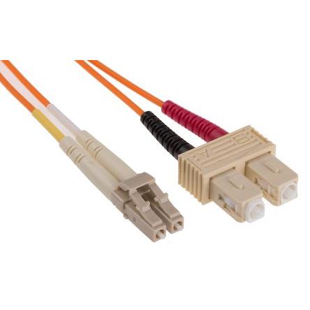 RS PRO Optický kabel 125 μm 3 m Nízko dýmivý bezhalogenový plášť, Oranžová