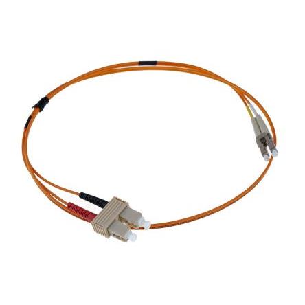 RS PRO Optický kabel 125 μm 1 m Nízko dýmivý bezhalogenový plášť, Oranžová