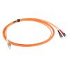 RS PRO Optický kabel 125 μm 3 m Nízko dýmivý bezhalogenový plášť, Oranžová