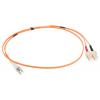 RS PRO Optický kabel 125 μm 1 m Nízko dýmivý bezhalogenový plášť, Oranžová