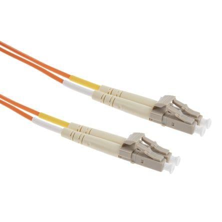 RS PRO Optický kabel 125 μm 1 m Nízko dýmivý bezhalogenový plášť, Oranžová