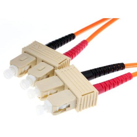 RS PRO Optický kabel 125 μm 1 m Nízko dýmivý bezhalogenový plášť, Oranžová