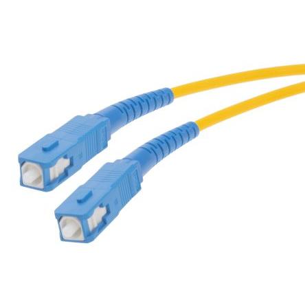 RS PRO Optický kabel 125 μm 10 m Nízko dýmivý bezhalogenový plášť, Žlutá