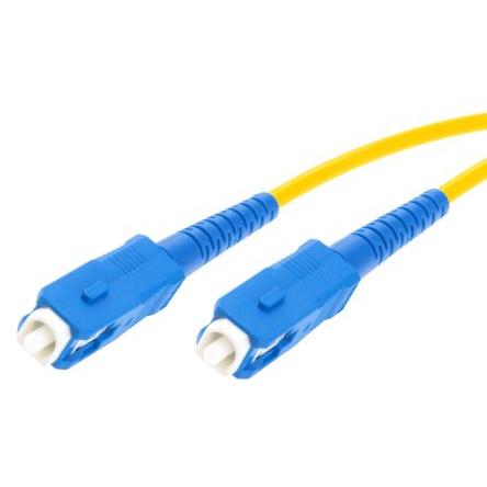 RS PRO Optický kabel 125 μm 3 m Nízko dýmivý bezhalogenový plášť, Žlutá