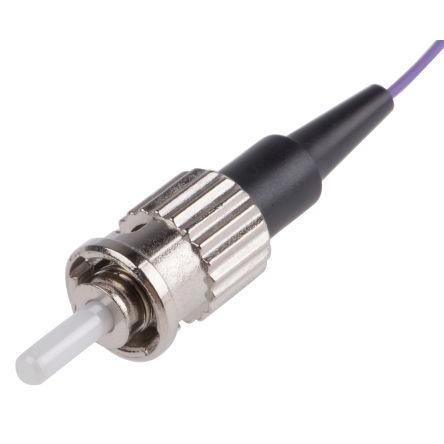 RS PRO Optický kabel 125 μm 1 m Nízký obsah kouře, bez halogenů plášť, Bílá