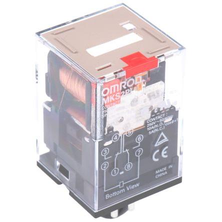 Omron Relé DPDT 10A 110V ac MKS2