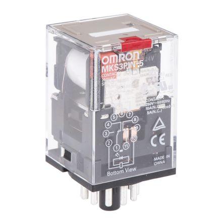 Omron Relé 3PDT 10A 24V ac MKS3
