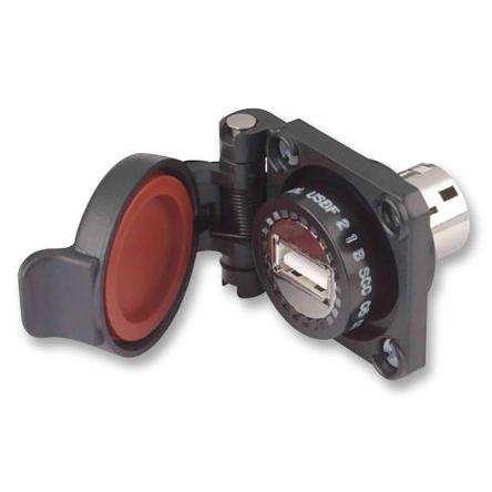 Ochranná krytka USB, řada: USBFTV, USB adaptér Amphenol Socapex