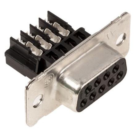 TE Connectivity Konektor D-Sub, řada: Amplimite HDE-20, počet kontaktů: 9, orientace těla: Rovný 2.743 mm, Kabel