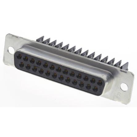 TE Connectivity Konektor D-Sub, řada: Amplimite HDE-20, počet kontaktů: 25, orientace těla: Rovný 2.76 mm, Kabel
