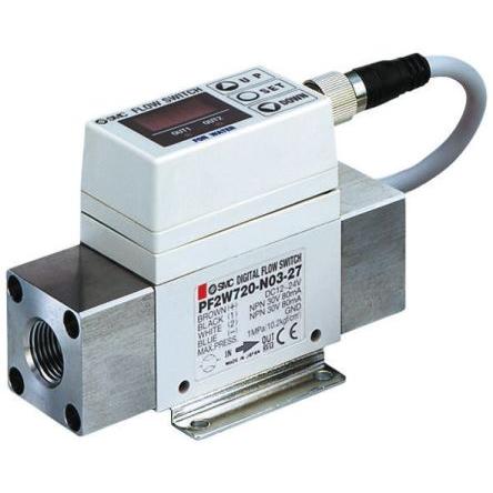 Regulátor průtoku Panel 4L/min Konektor M12 PnP LED SMC 24V dc 0.1875 in