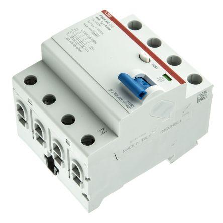 Jistič zbytkového proudu 4pólový Typ AC 40A 30 mA ABB St. RCCBs F200 F200 RoHS, CE